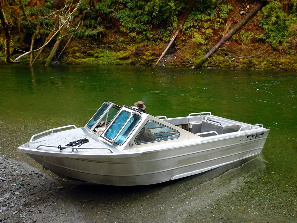19' Jet Boat - The Ultimate River Boat - Aluminum Boat by Silver