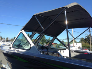 Half top with aluminum hardware
