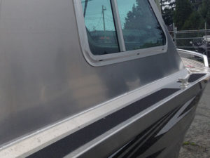 Non-skid strips on main deck