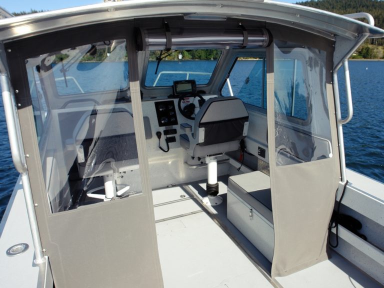 White Zolatone interior Silver Streak Boats