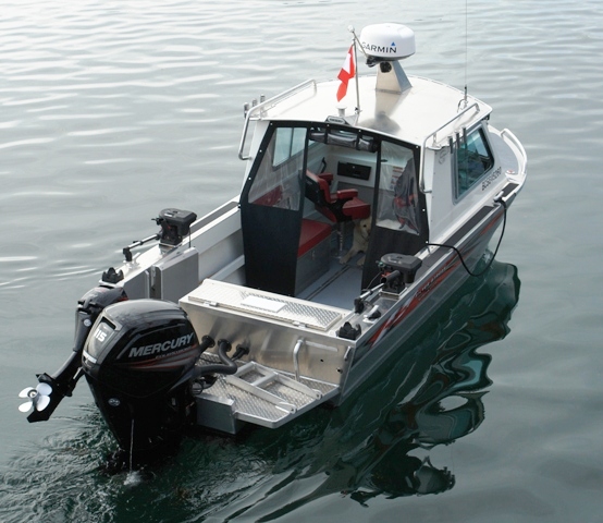 17' Carmanah Hard Top Aluminum Boat - Hand Crafted by Silver Streak