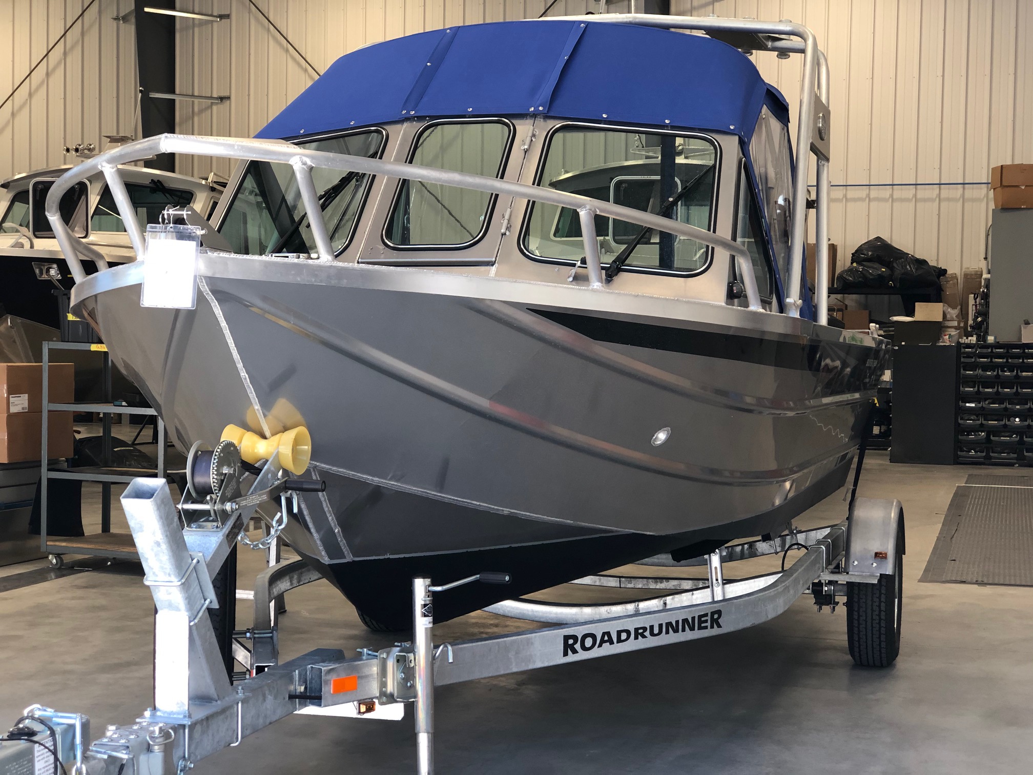 17' Carmanah Hard Top Aluminum Boat - Hand Crafted by Silver Streak